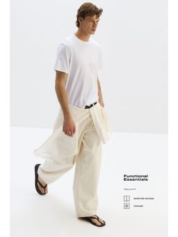 H&M - Men White Cooling Regular Fit T-Shirt