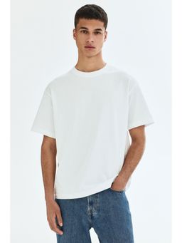 H&M - Men White Loose Fit T-Shirt