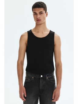H&M - Men Black Slim Fit Ribbed Vest Top