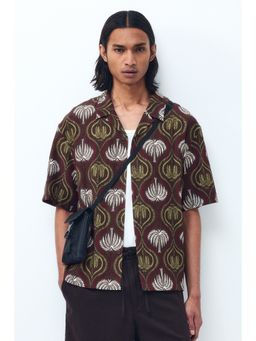 H&M - Men Brown Relaxed Fit Resort Shirt
