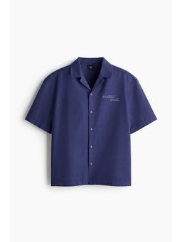H&M - Men Blue Regular Fit Polo Shirt