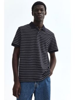 H&M - Men Blue Regular Fit Polo Shirt