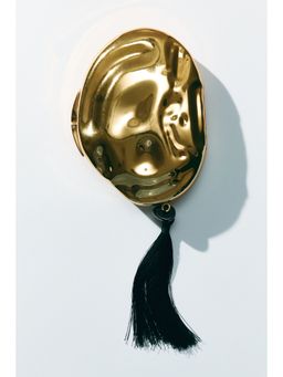 H&M - Women Gold Asymmetric metal clutch