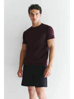 H&M MOVE - Men Purple Muscle Fit Sports T-Shirt With Coolmove