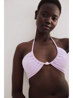 H&M - Women Purple Padded Halterneck Bikini Top