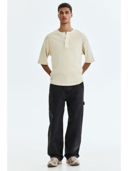 H&M - Men Black Baggy Carpenter Jeans