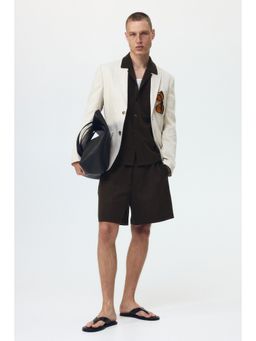 H&M - Men Green Relaxed Fit Interlock Shorts
