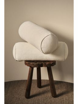 H&M - White Chenille Bolster