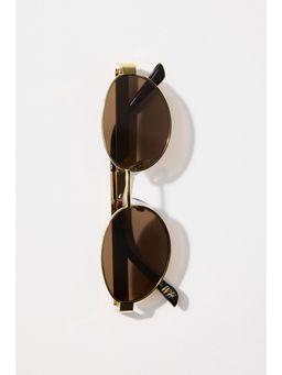 H&M - Women Brown Oval Sunglasses