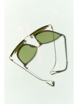 H&M - Women Gold Slim Cat-Eye Sunglasses