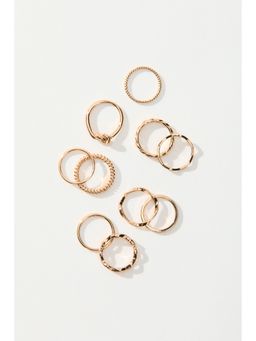 H&M - Women Gold 10-Pack Rings