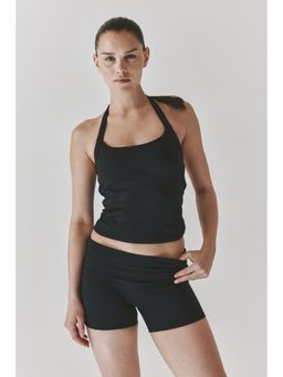 H&M MOVE - Women Black Halterneck Sports Vest Top With Softmove