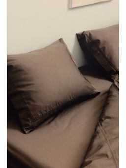 H&M - Brown Fitted cotton sheet