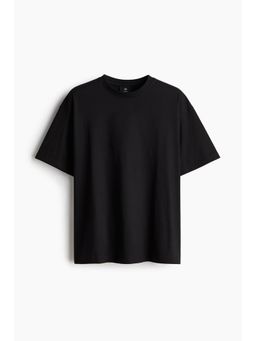 H&M - Men Black Loose Fit T-Shirt