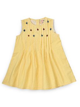 The Little Trunk - Yellow Stripes Infant Dress