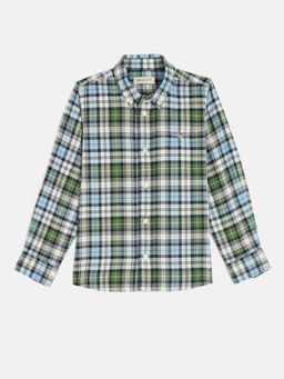 GANT - Boys Multicolor Button Down Collar Full Sleeves Shirt