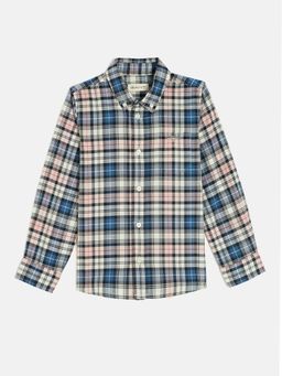 GANT - Boys Multicolor Button Down Collar Full Sleeves Shirt