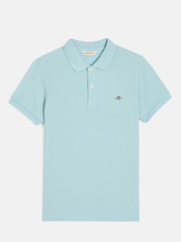GANT - Boys Aqua Short Sleeves Polo T-Shirt