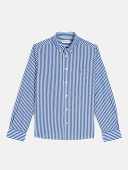 GANT - Boys Blue Button Down Collar Full Sleeves Shirt