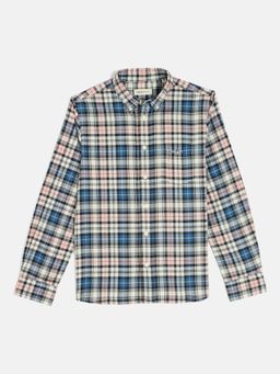 GANT - Boys Multicolor Button Down Collar Full Sleeves Shirt
