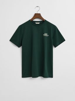 GANT - Boys Green Round Neck Regular Fit T-shirt