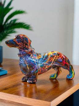 Ekhasa - Cute Dachshund Dog Show Piece for Home Decor