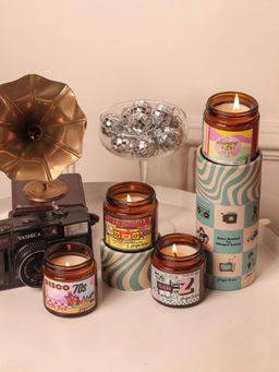 Glimpse Homes - Retro Rewind Candle (Set Of 4)