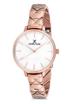 Daniel Klein - Analog White Dial Women Watch- DK12041-2