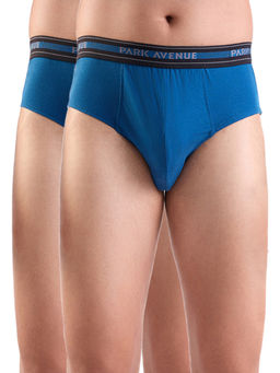 Park Avenue - Men Pure Cotton Solid Dark Blue Briefs