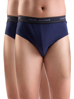 Park Avenue - Men Pure Cotton Solid Dark Blue Briefs