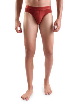 Park Avenue - Men Pure Modal Blend Solid Red Brief
