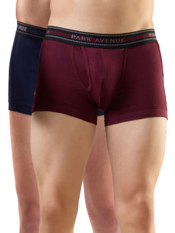 Park Avenue - Men Pack of 2 Pure Cotton Solid Multi Colored Trunks