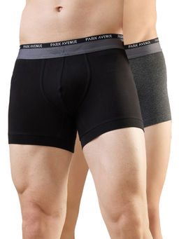 Park Avenue - Men Pack of 2 Pure Cotton Blend Solid Multi Colored Trunks