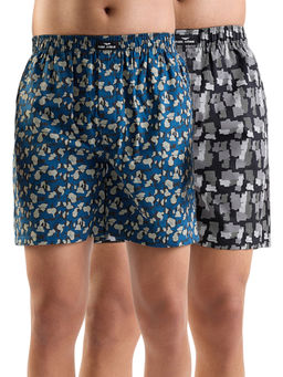Park Avenue - Men Cotton Printed Multi Coloured Boxer Shorts