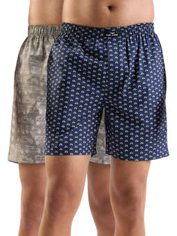 Park Avenue - Men Cotton Printed Multi Coloured Boxer Shorts