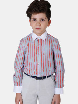 One Friday - Lavender Stripes Shirt