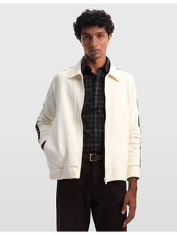 Arrow Sports - Mens Solid Regular Fit Jacket - White
