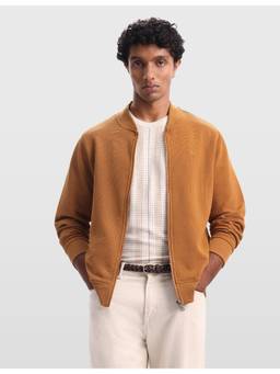Arrow Sports - Mens Textured Regular Fit Jacket - Yellow
