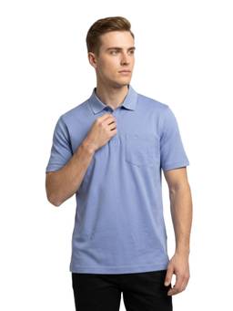 ColorPlus - Regular Fit Solid Medium Blue T-shirt
