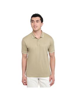 ColorPlus - Regular Fit Solid Medium Green T-shirt