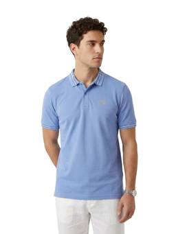 ColorPlus - Regular Fit Solid Medium Blue T-shirt