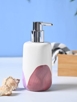 Voncasa - Off White and Asymmetric Soap Dispenser - 360ml