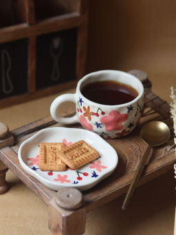 WEAVING HOMES - Bloom Mug & Handmade Dessert Plate (Set Of 2)