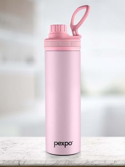 Pexpo - Aqua Sip Baby Pink Stainless Steel Fridge Bottle - 900 Ml