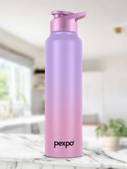 Pexpo - Craft Purple-Pink Ombre Stainless Steel Fridge Bottle - 1000 Ml