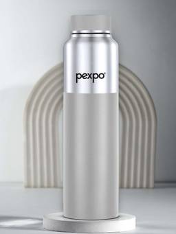Pexpo - Crown Silver-Grey Stainless Steel Fridge Bottle - 1000 Ml