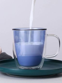 Smokey Cocktail - Freshhue Double-Wall Mug - Blue