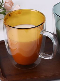 Smokey Cocktail - Freshhue Double-Wall Mug - Amber