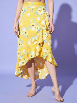 Trend Arrest - Wrap Around Tie-Up Skirt