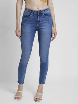 Spykar - Women Light Blue Super Skinny Fit Ankle Length Clean Look Jeans - Alexa